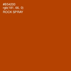 #B54200 - Rock Spray Color Image